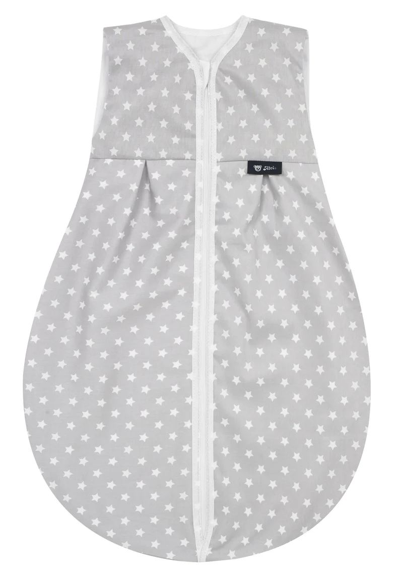 Kugelschlafsack Molton (Sommer) - Stars silber