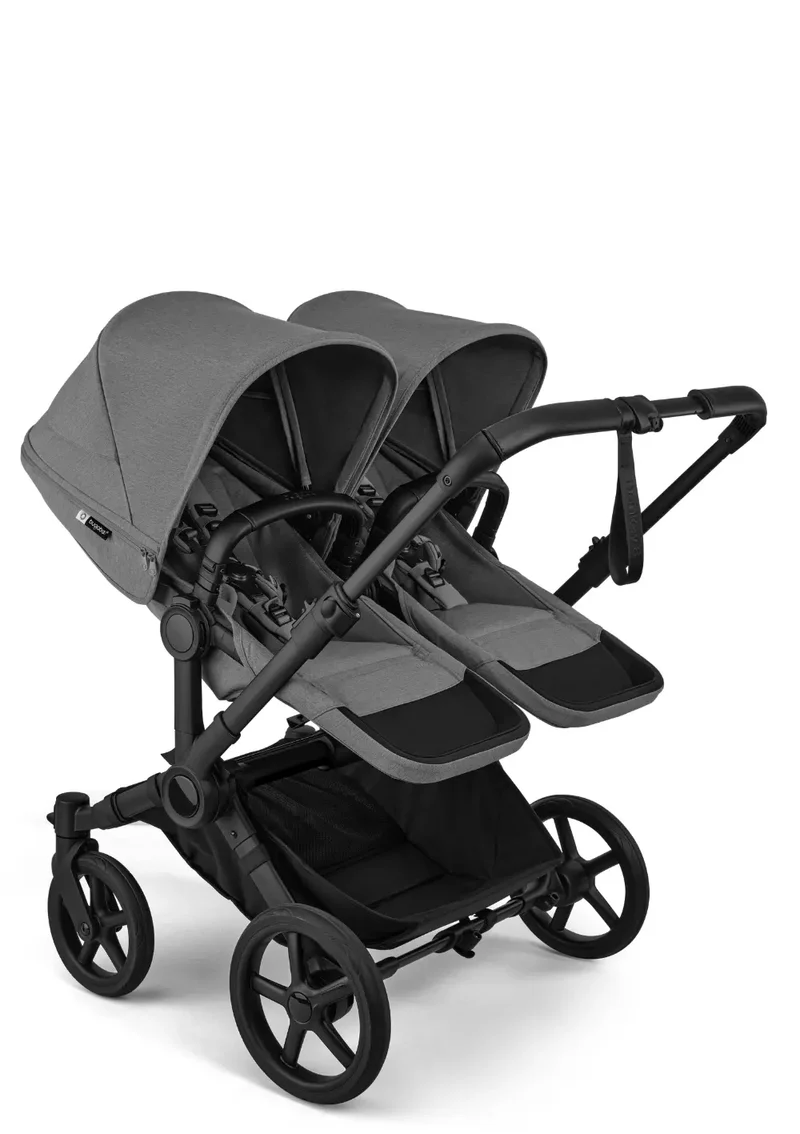 'Donkey 6 Twin' Bundle – Unverzichtbares Kinderwagen-Set Moon Grey