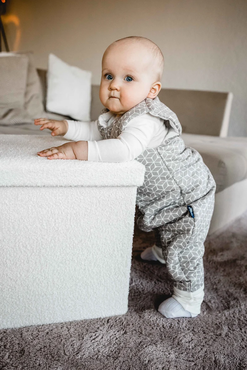 Schlafsack mit Beinen - Graphic taupe
