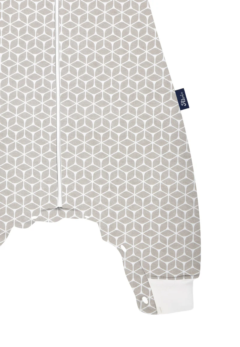 Schlafsack mit Beinen - Graphic taupe