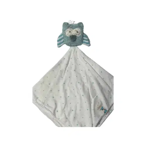 Geschenkset Eule – Schmusetuch & Rassel
