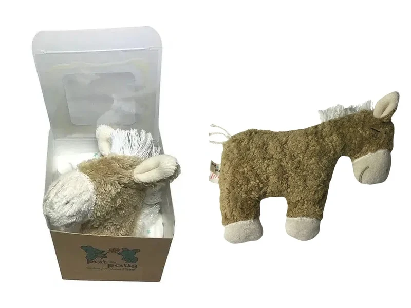 Geschenkset Pferd – Schmusetuch & Rassel