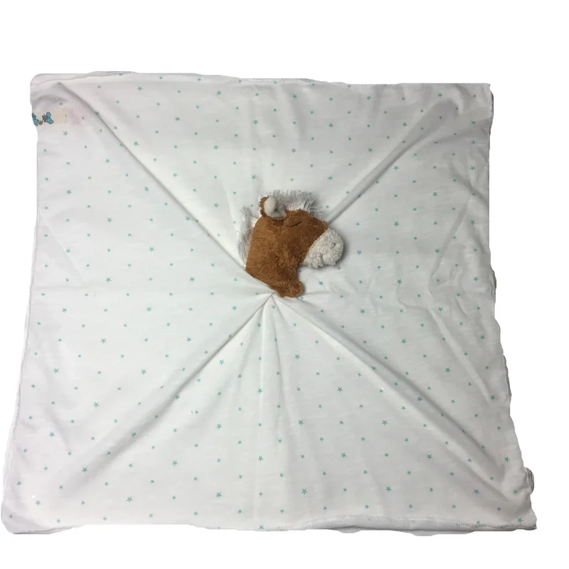 Geschenkset Pferd – Schmusetuch & Rassel