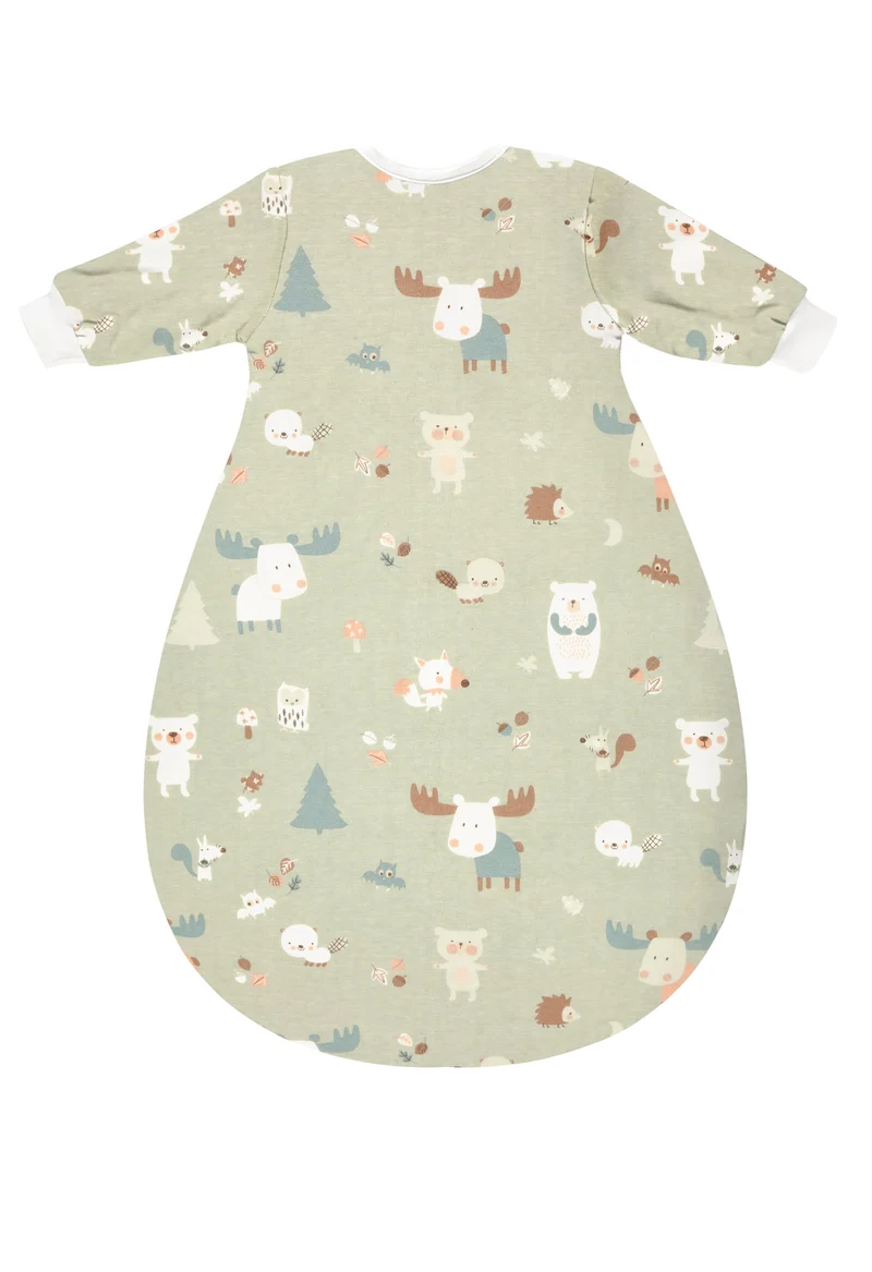 Kugelschlafsack Mäxchen-Thermo mit Arm - Baby Forest