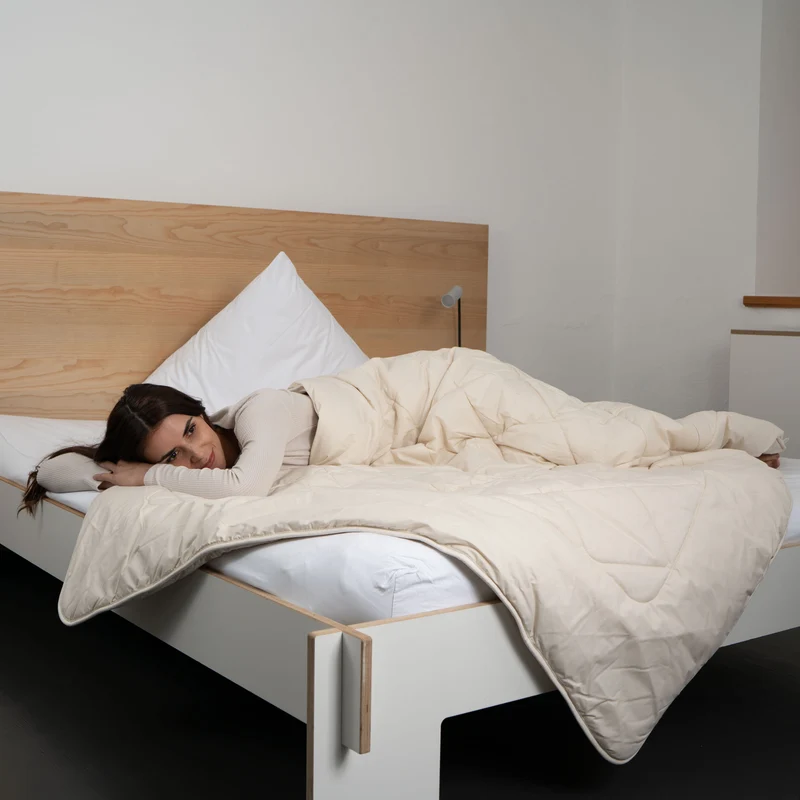 Schurwoll Duosteppbett (Duo Bettdecke)