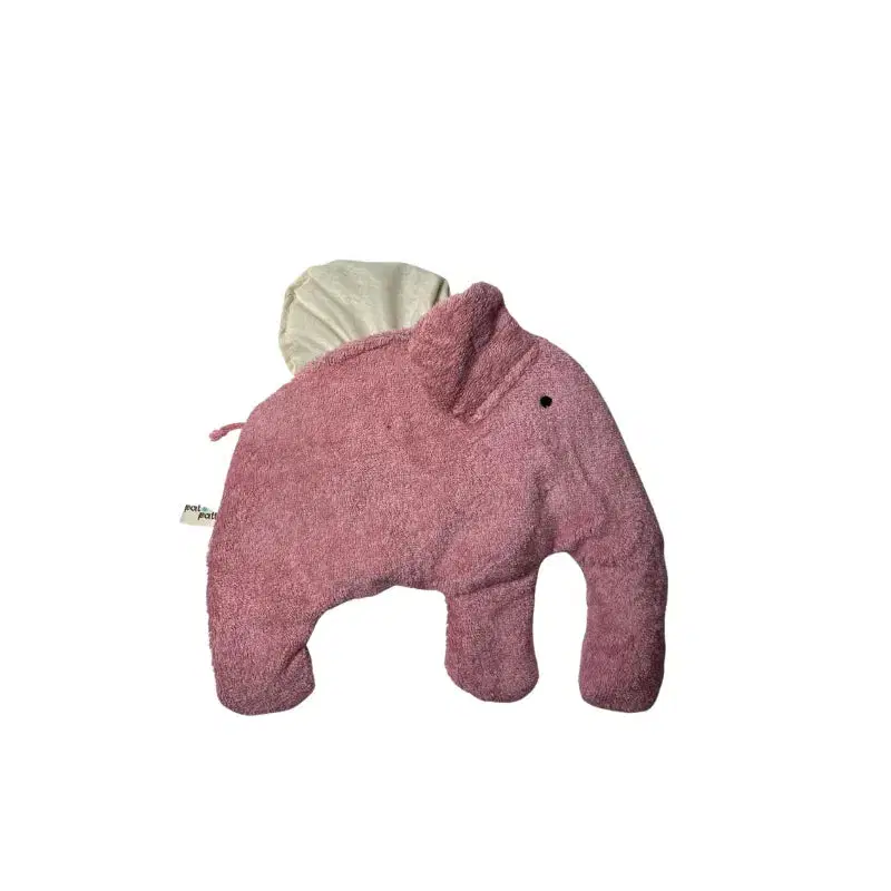 Bio Wärmekissen Elefant aus Bio-Baumwolle – Dinkel oder Kirschkern