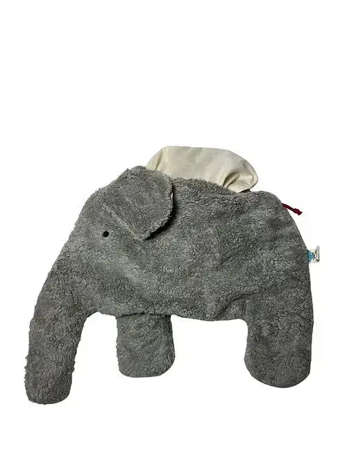 Bio Wärmekissen Elefant aus Bio-Baumwolle – Dinkel oder Kirschkern