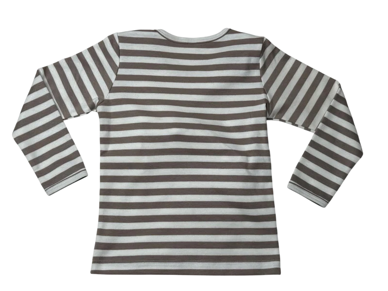 Bio Kinder Langarmshirt Pferd aus Bio-Baumwolle Feinripp, GOTS