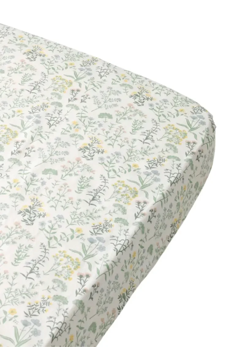 Spannbettlaken 'Ada' für 'Wood Mini+ Baby' Summer Flowers 122 x 68 x 12 cm