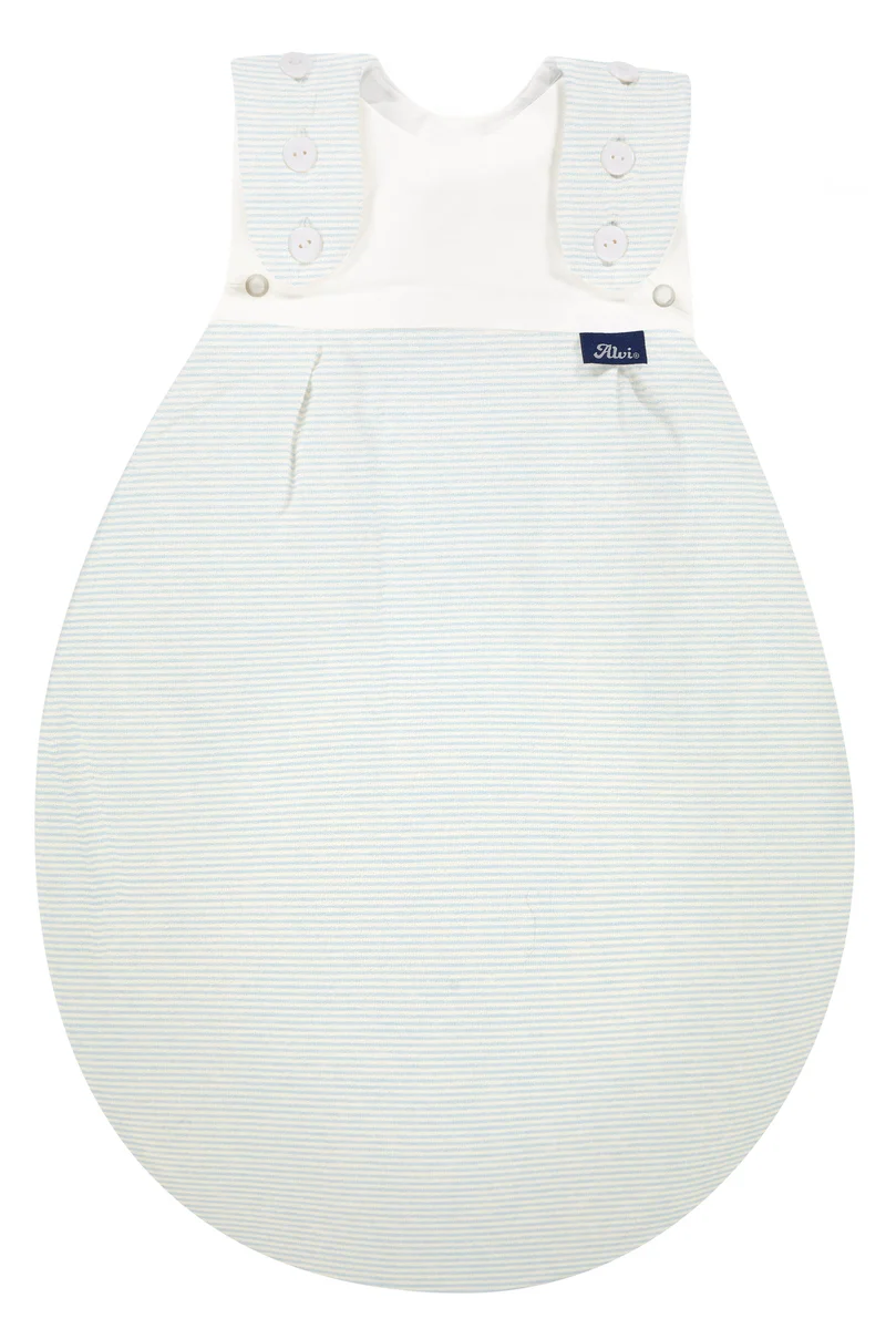 Frühchenschlafsack Außensack (Jersey) - bleu Stripe