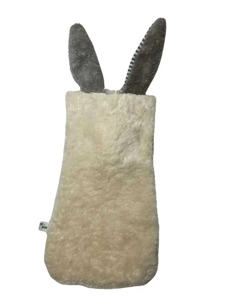 Bio Wärmflasche Hase aus Bio-Baumwolle – 800ml Naturkautschuk
