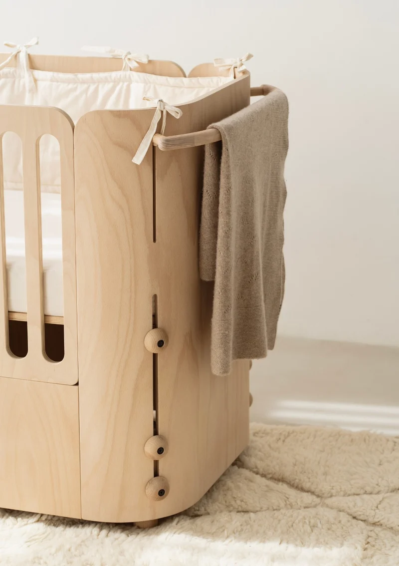 4-in-1 mitwachsendes Babybett 112-148 x 60 cm