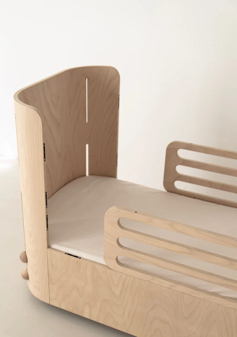 4-in-1 mitwachsendes Babybett 112-148 x 60 cm