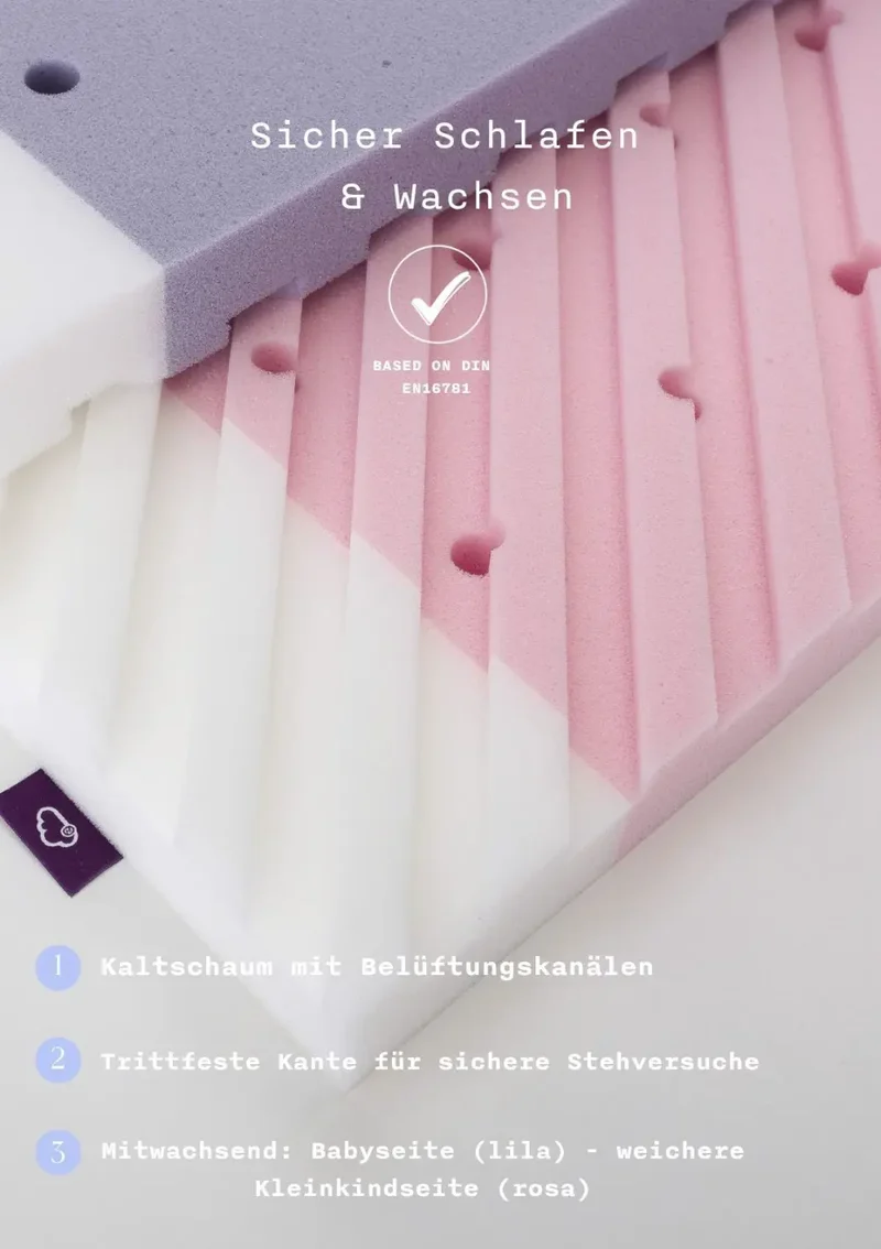 4-in-1 mitwachsendes Babybett 112-148 x 60 cm
