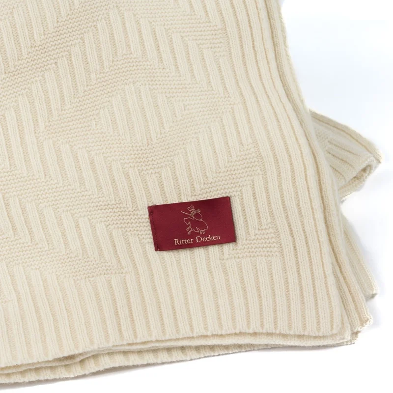 Portimao Strickplaid aus Schurwolle