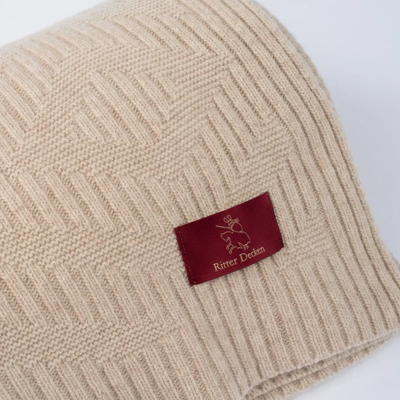 Portimao Strickplaid aus Schurwolle