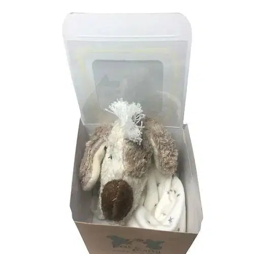 Bio Schmusetuch Hund Neo – personalisierbar, GOTS zertifiziert