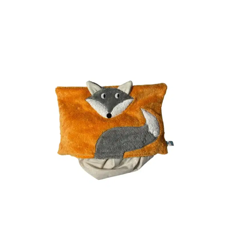 Bio Kuschelkissen Fuchs aus Baumwolle – Spelzfüllung, GOTS
