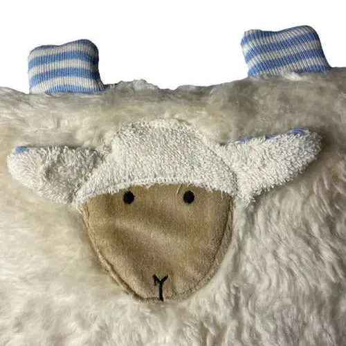Bio Kuschelkissen Schaf aus Baumwolle – Spelzfüllung, GOTS