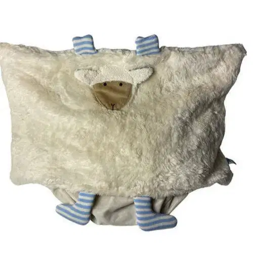 Bio Kuschelkissen Schaf aus Baumwolle – Spelzfüllung, GOTS