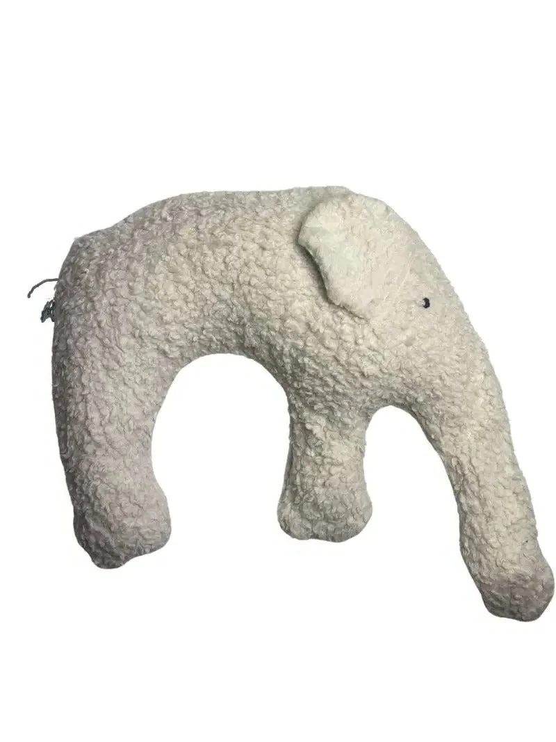 Bio Kuschelkissen Elefant aus Baumwolle – Spelzfüllung, GOTS