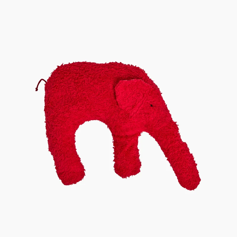 Bio Kuschelkissen Elefant aus Baumwolle – Spelzfüllung, GOTS
