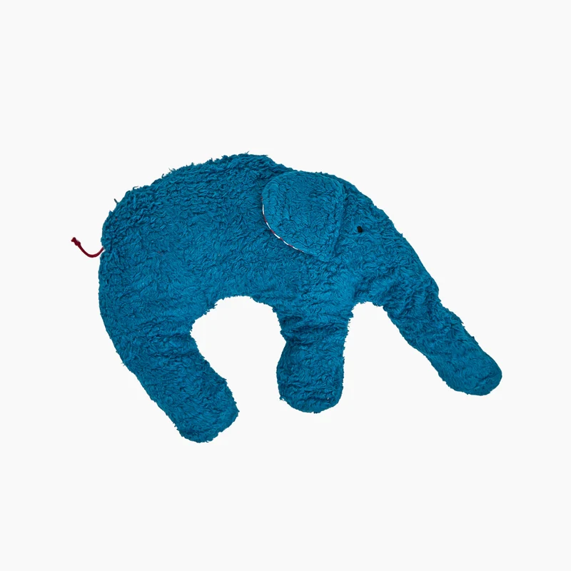 Bio Kuschelkissen Elefant aus Baumwolle – Spelzfüllung, GOTS