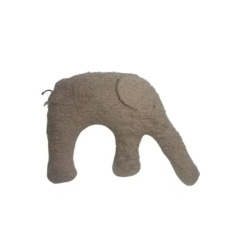 Bio Kuschelkissen Elefant aus Baumwolle – Spelzfüllung, GOTS