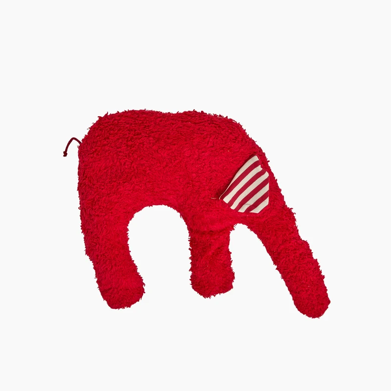 Bio Kuschelkissen Elefant aus Baumwolle – Spelzfüllung, GOTS