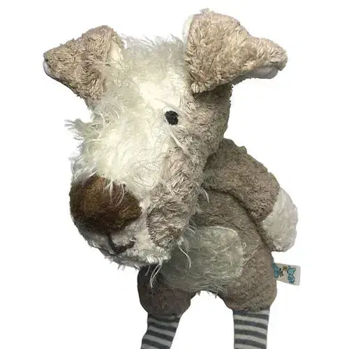 Bio Kuscheltier Hund Neo aus 100% Bio-Baumwolle & Mohair