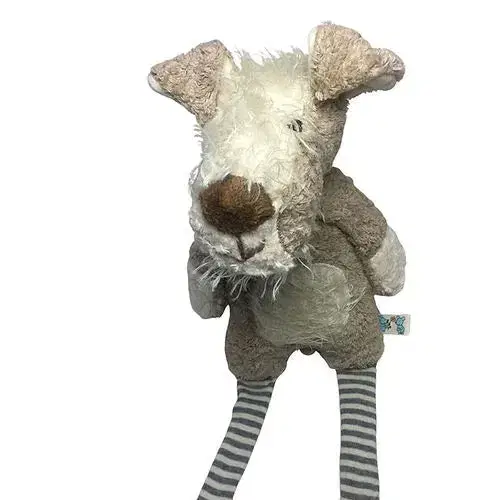 Bio Kuscheltier Hund Neo aus 100% Bio-Baumwolle & Mohair