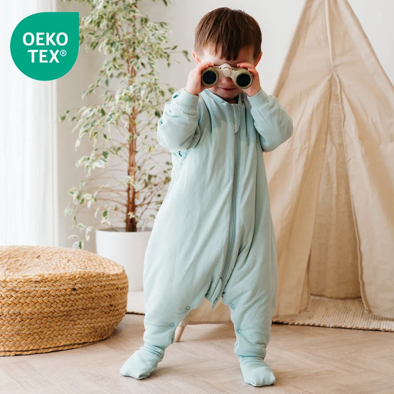Schlafsack mit Füßen und umklappbaren Bündchen, 2.5 TOG