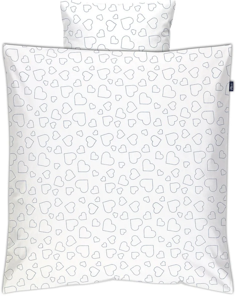 Bettwäsche - Hearts white
