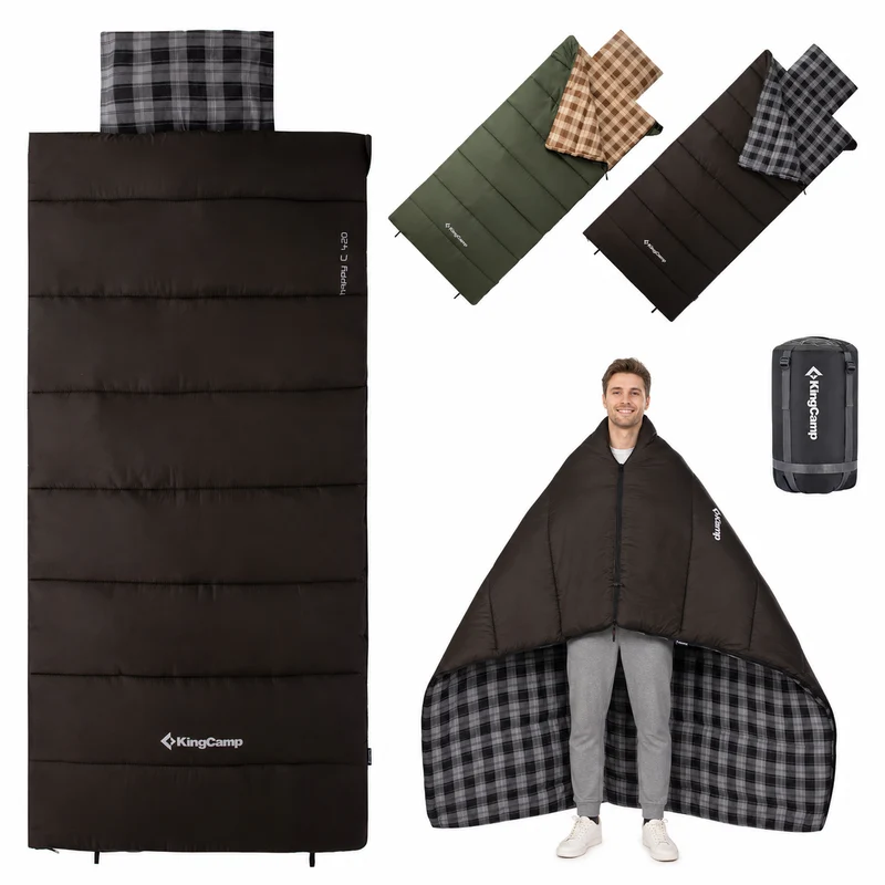 Trippy C Flannel Sleeping Bag with Pillow