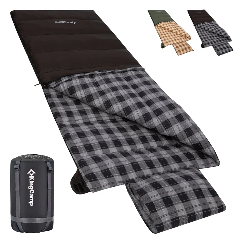 Trippy C Flannel Sleeping Bag with Pillow