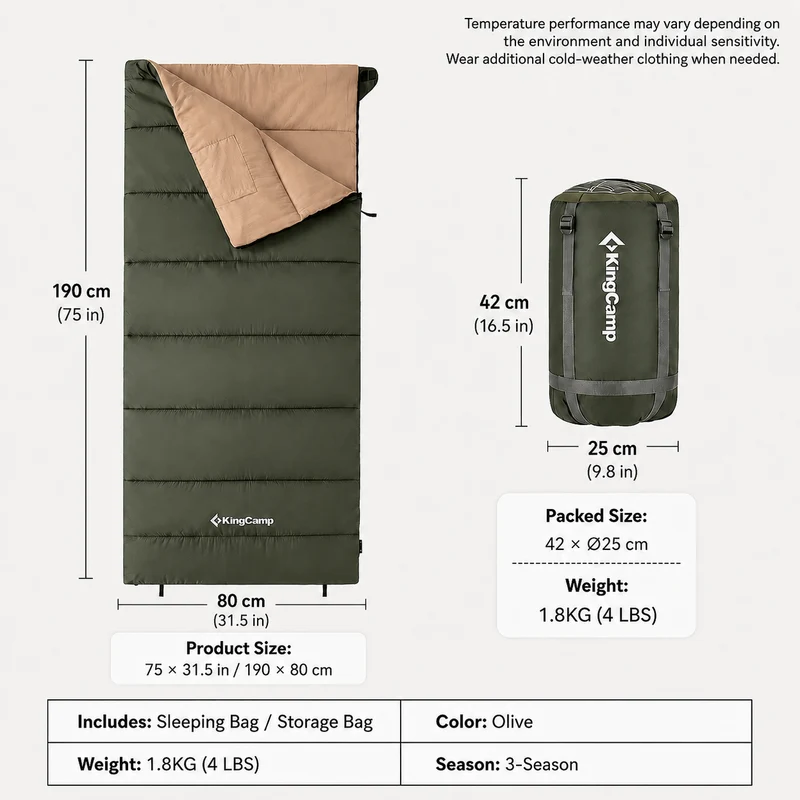 Trippy 350 Camping Sleeping Bag