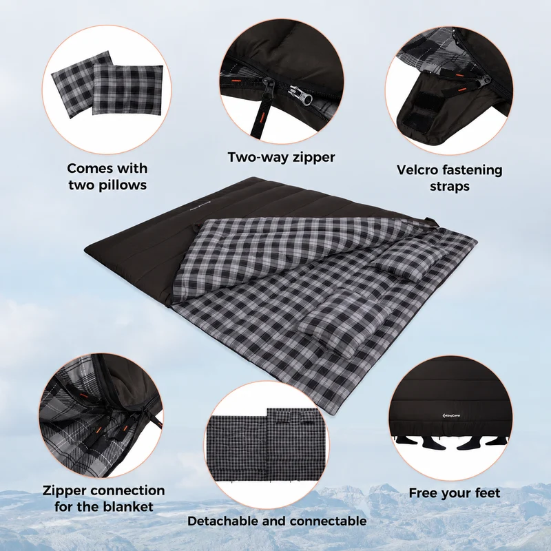 Trippy C 450D 3-in-1 Double Sleeping Bag
