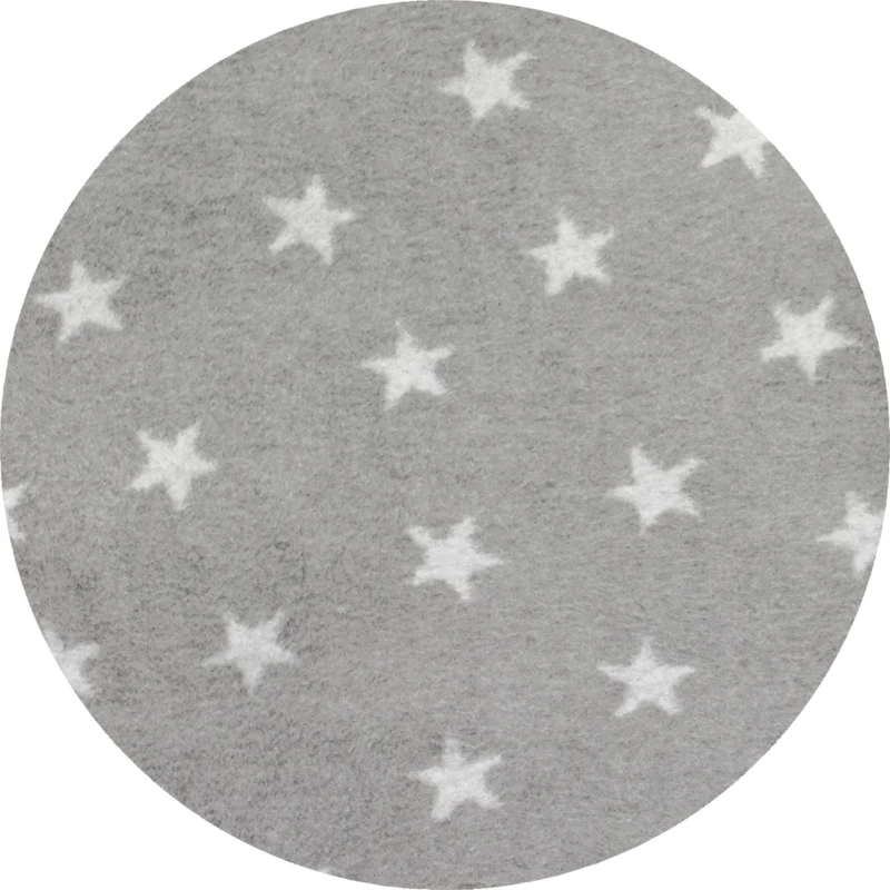 Baumwolldecke - Stars silber