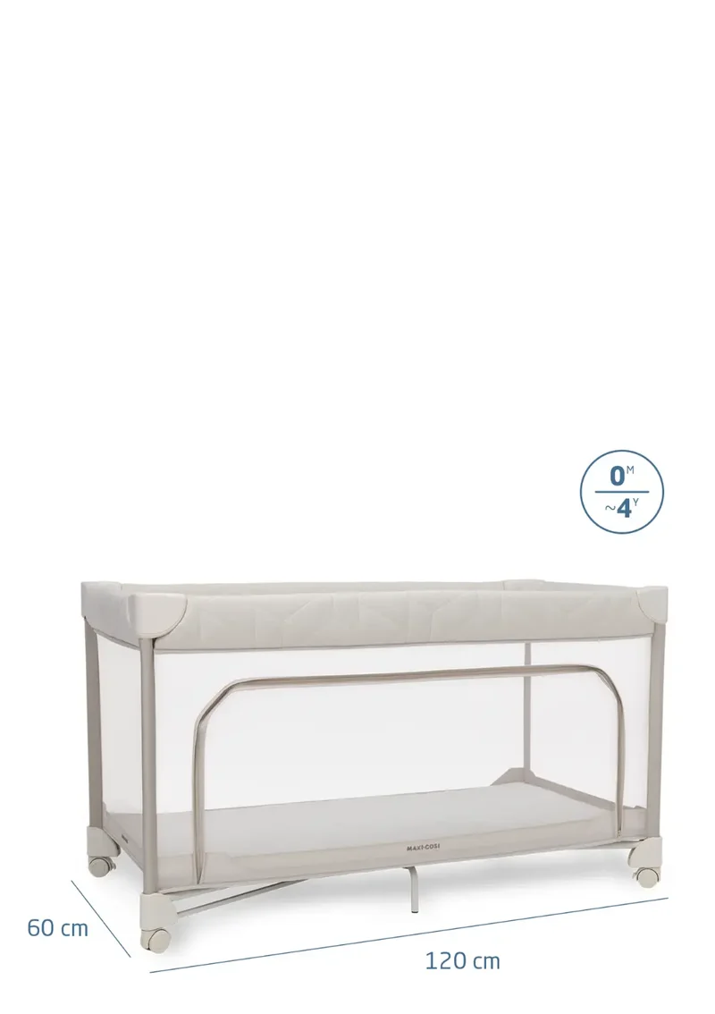 Reisebett 'Merlin' Elegance Beige 120 x 60 cm