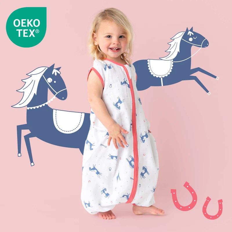 Musselin Schlafsack mit Füßen, 0.5 TOG