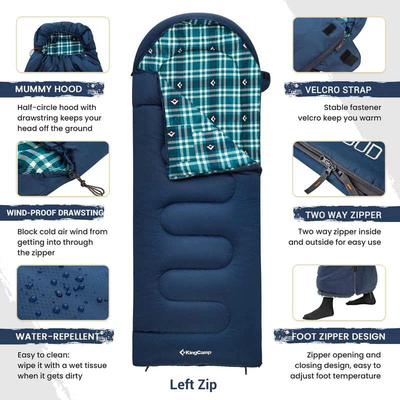 CLOUDY 400 Sleeping Bag-Envelope With Hood