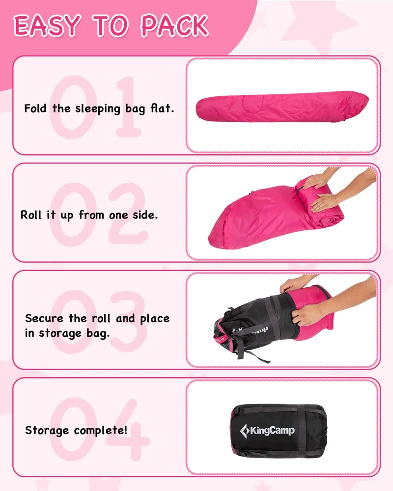 KingCamp Treck 300S+ Kids Mummy Sleeping Bag