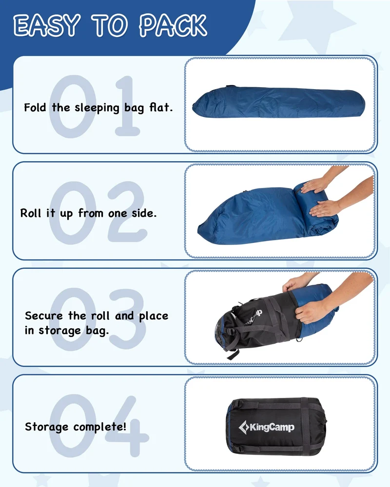 KingCamp Treck 300S+ Kids Mummy Sleeping Bag