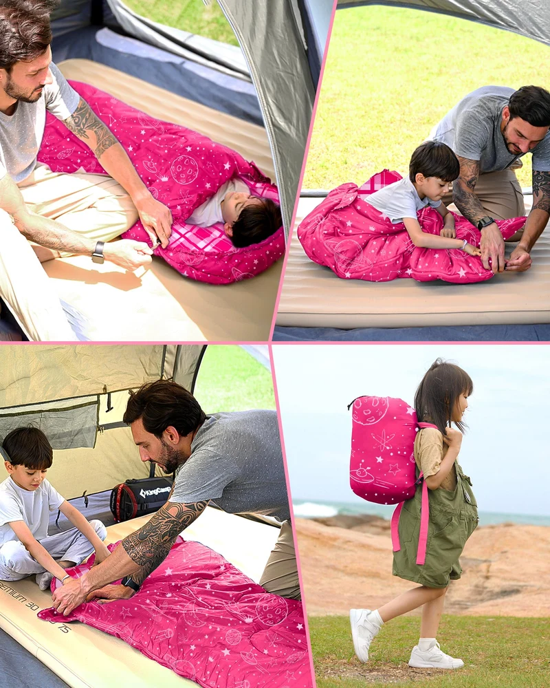 Galaxy Zoo C 300 Kids Sleeping Bag Adjustable Length