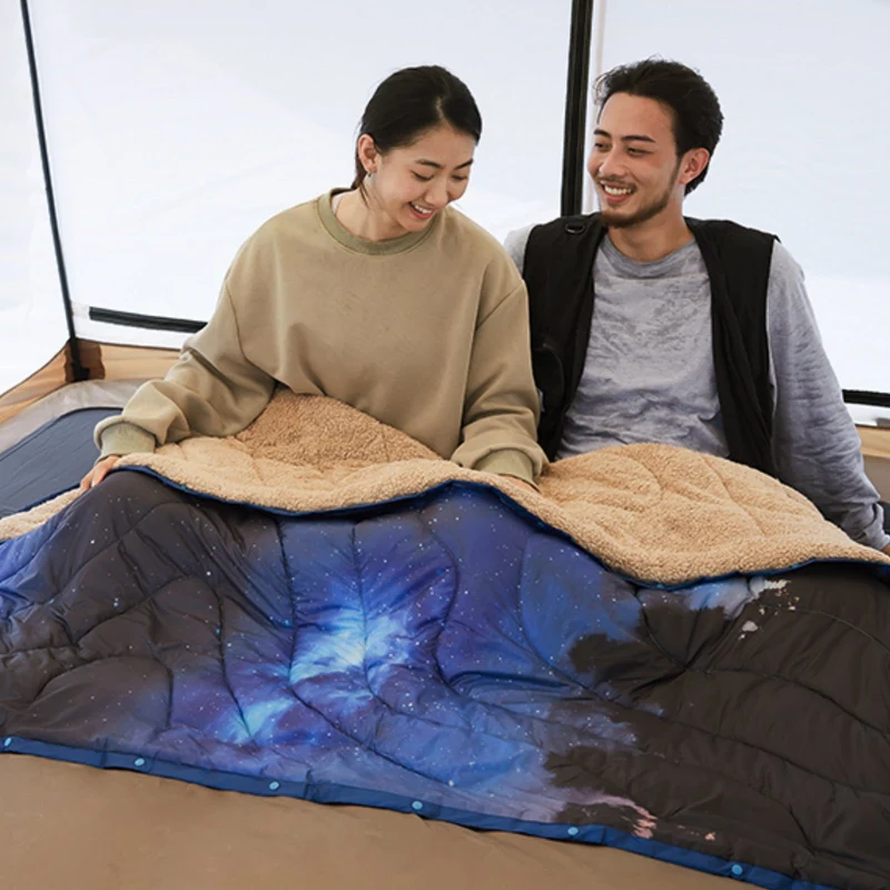 Boho Printed Wearable Camping Blanket | Large Sherpa & Water-Resistant Picnic Blanket for Outdoor Concerts, Beach & Travel