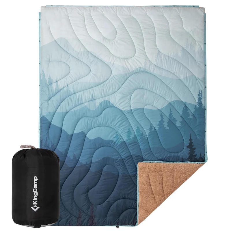 Boho Printed Wearable Camping Blanket | Large Sherpa & Water-Resistant Picnic Blanket for Outdoor Concerts, Beach & Travel