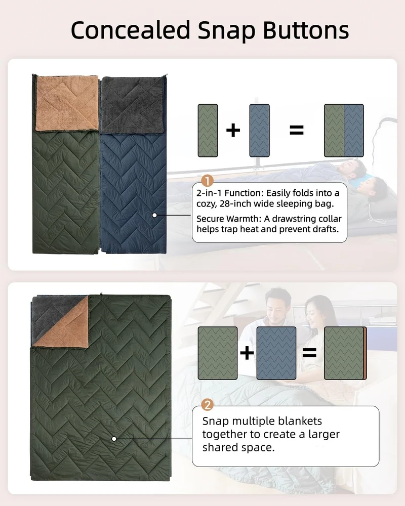 Sherpa Sleeping Bag Blanket