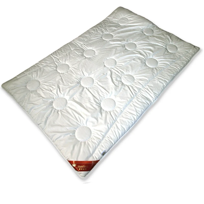 Sommerdecke Merino Natur Leichtsteppbett