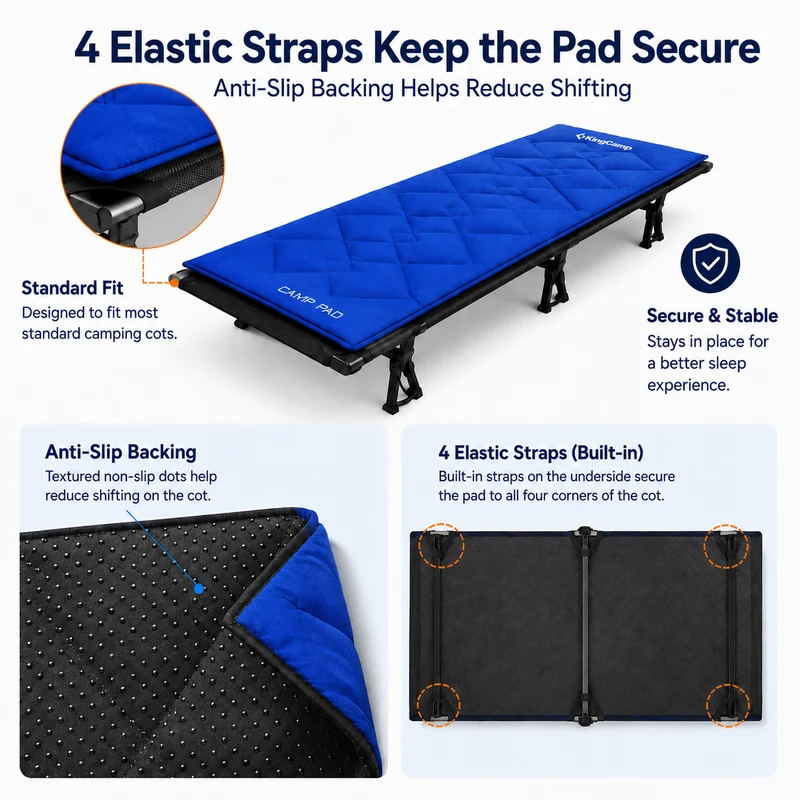 CAMP PAD 350 Quilted Camping Cot Pad