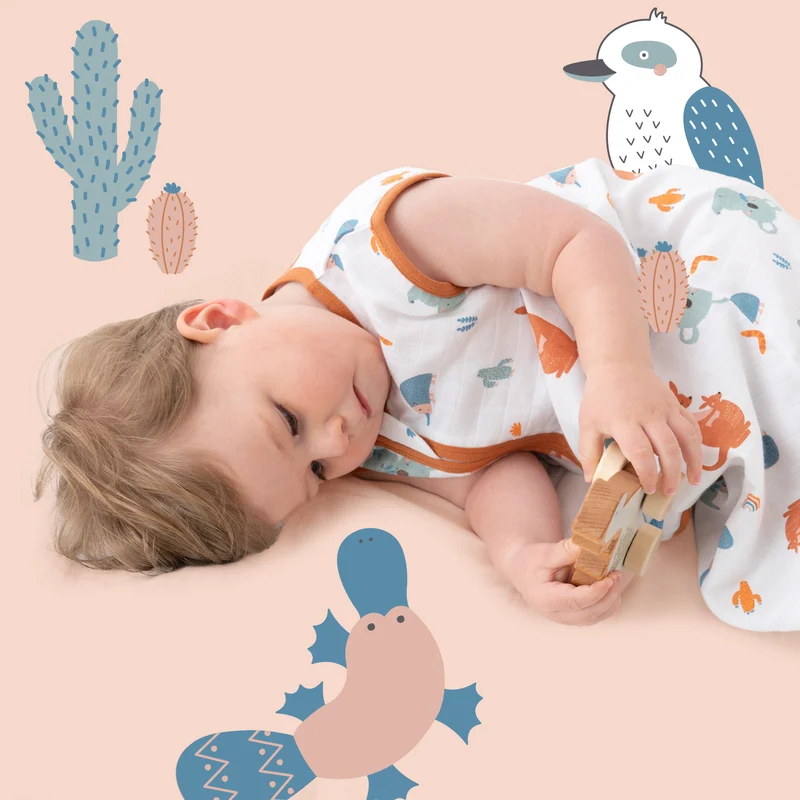 Musselin Babyschlafsack, 0.5 TOG